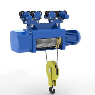 Normal Headroom Electric Wire Rope Hoist With Monorail Trolley