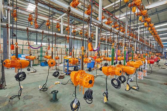 Heavy Capacity 0.3 to 50 Ton Electric Chain Hoist with 3/6/9/12/18m Lifting Height and 220V-690V 3Phase Power