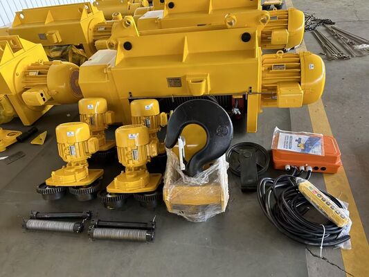 10 T Large Capacity Electric Wire Rope Hoist with 220v-440v,50HZ/60HZ Power and 6m Lifting Height