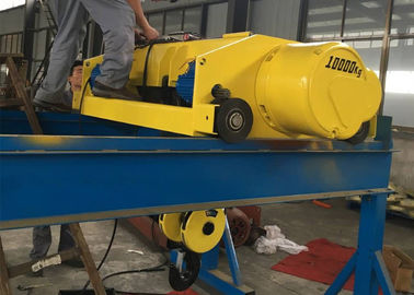 Wire Rope Electric Lifting Hoist Single Girder / Double Girder 220v - 440v Yellow Color