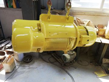 Wire Rope Electric Lifting Hoist Single Girder / Double Girder 220v - 440v Yellow Color