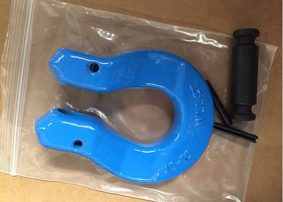 G100 Oblong Master Link Shackle with 40 T Max Capacity, High Strength Forged Carbon Steel, and 4 Times Breaking Load Limit